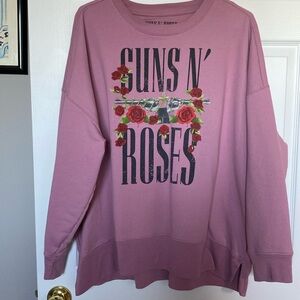 Licensed Band sweatshirt women's  XXL Guns N Roses Sweatshirt EUC